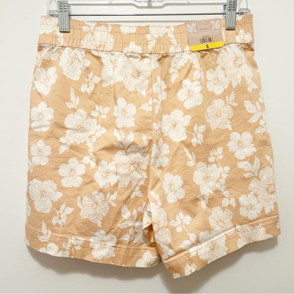 Jachs Girlfriend‎ Stretch Satin Chino Shorts Small NWT - Picture 2 of 4